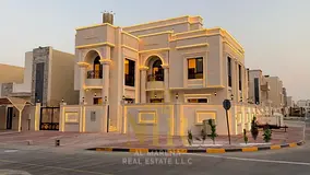 Luxury villa for sale in Al Zahia | Corner plot | 6 master bedrooms | Swimming pool and rooftop | Re