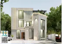 Corner Residential Plot for sale in – Ajman Location: Zahya Area: Permit: G+1 Price: 1,000,000