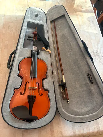 Violin set with shoulder rest