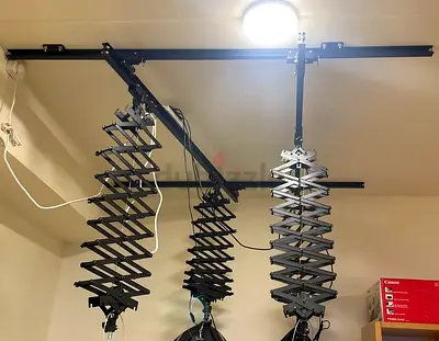Premium Heavy Duty Photography Ceiling Rail System 3 arm
