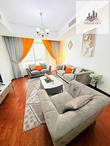 Sharjah, Al Khan, Al Shati 2 Tower: A fully furnished apartment (hotel-style) available for first-time occupancy. It features two bedrooms, a living r