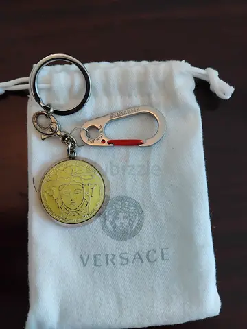 Versace Medusa Yellow Keyring with Pouch