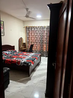 Furnished family room for rent at Mussafa shabia 11 , opposite of Alukkas Jwellery no agent fee