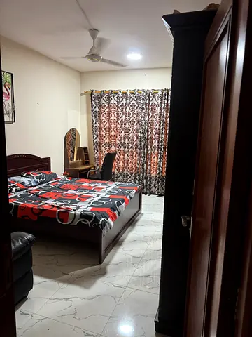 Furnished family room for rent at Mussafa shabia 11 , opposite of Alukkas Jwellery no agent fee
