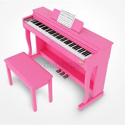 MegArya A823 Digital Piano | Eye-Catching Pink Finish