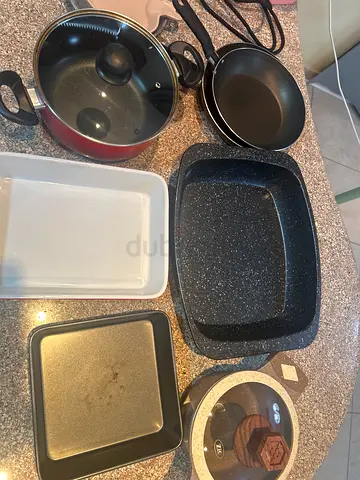 Pots pans kitchen utentils