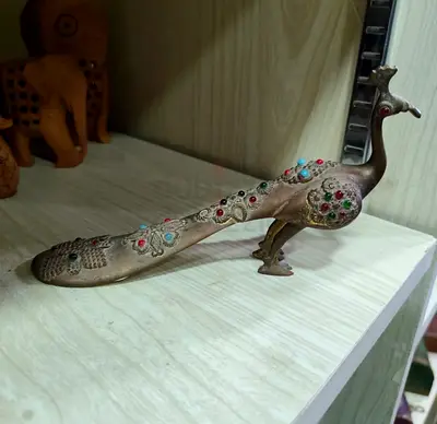 Brass peacock figurine-16cm length
