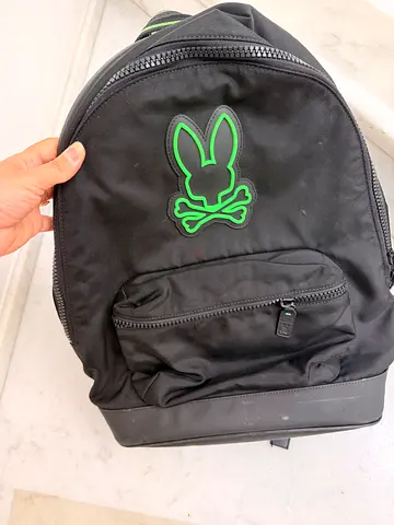 Psycho Bunny Black backpack — used, good condition