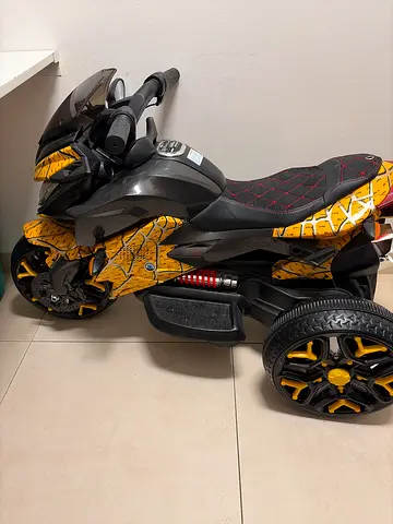 Kids Electric Ride-On Motorcycle - 3-Wheel Battery Powered