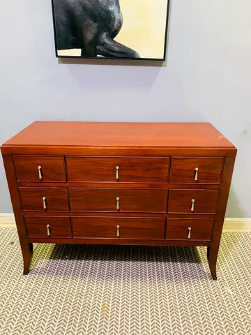 Solid Wood 9-Drawer Dresser / Chest - Good Condition