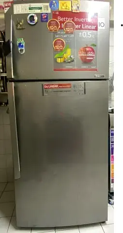 LG Silver Double Door Refrigerator - Good Working Condition