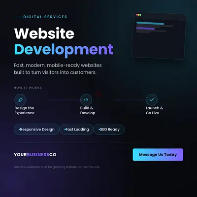 Professional Website Development – Fast & Modern