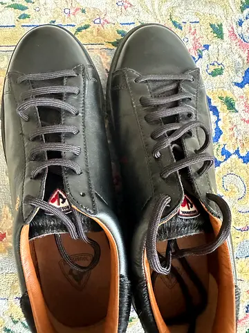 Rossignol Abel Black Leather Sneakers with Fur Detail – Unworn