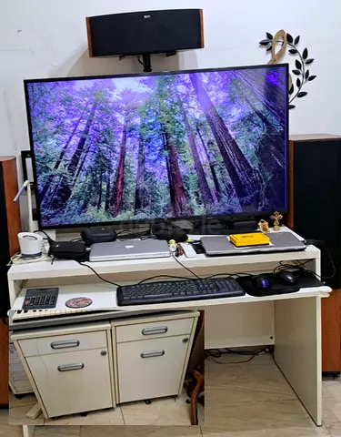 Ikea Computer table with 2 trolley cabinets