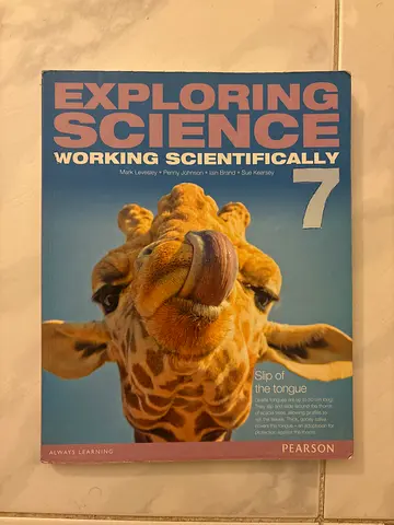 Second hand Grade 7 Exploring Science working scientifically textbook
