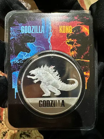 2021 Niue Godzilla 1 Ounce Silver TEP