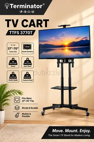 TV Trolley Stand for 37-70" TVs