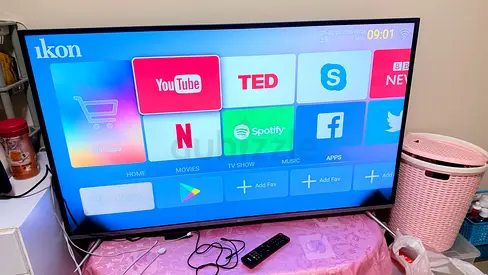 Ikon 55" Smart LED TV with Remote - Good Working Condition