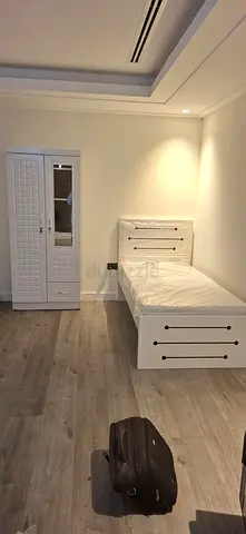Single bed with mattress and matching wardrobe - white set