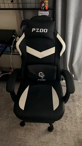 PZDO Black & White Gaming/Office Chair - Good Condition