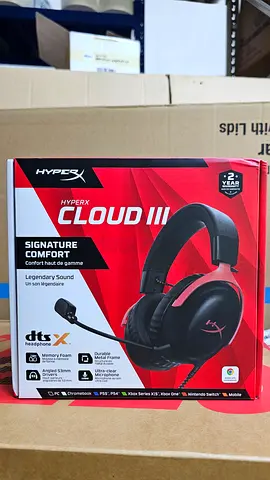 HyperX Cloud Ill Wired Gaming Headset, For PC / PS5 / PS4 / Xbox Series, Angled 53mm Drivers