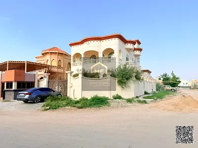 Rare Residential & Investment Villa on 5,000 Sq. Ft. Corner Plot in Central Ajman – G+4 Building Permit, 10 Master Bedrooms, Private Annex, & Top-Tier