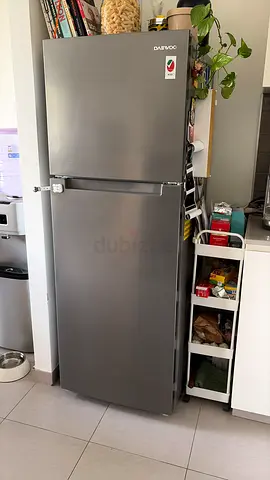 Used Daewoo Single Door Refrigerator - Good Condition, Stainless Steel Finish