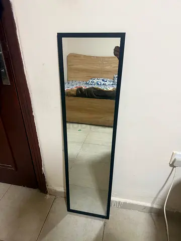 Full-length Black Framed Wall Mirror - Good Condition
