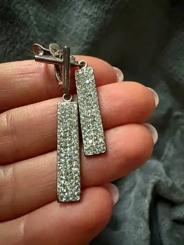 Silver Pandora earrings
