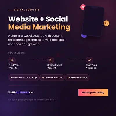 Website + Social Media Marketing Package