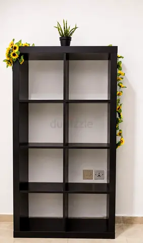IKEA Black 8-Cube Bookshelf / Display Shelf — Good Condition