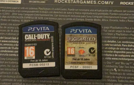 Two PS Vita Games - Call of Duty & Uncharted (Good Condition)
