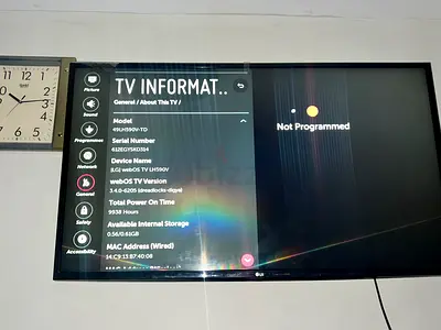 LG 49-inch Smart TV (model 49LH590V-TD) - Good working condition