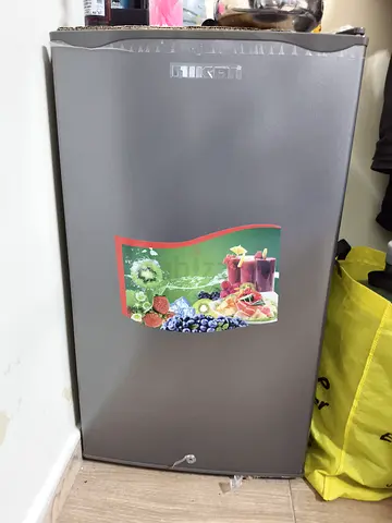 Compact single-door mini fridge - used, good working condition