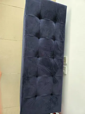 Home centre storage velvet bench