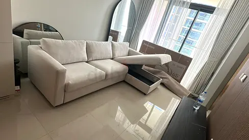 Top Quality ikea vimle L shape sofa bed with mattress