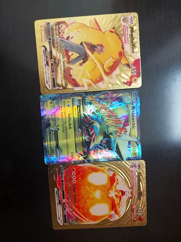 Pokémon EX/VMAX Holo Card Lot — Pikachu VMAX, Manectric, Cinderace VMAX