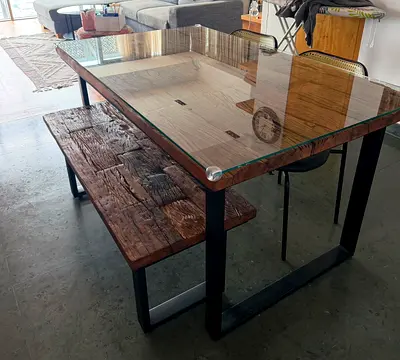 Dinner table set