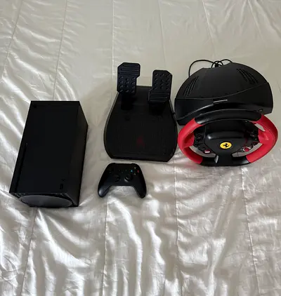 Xbox series x with Ferrari set up