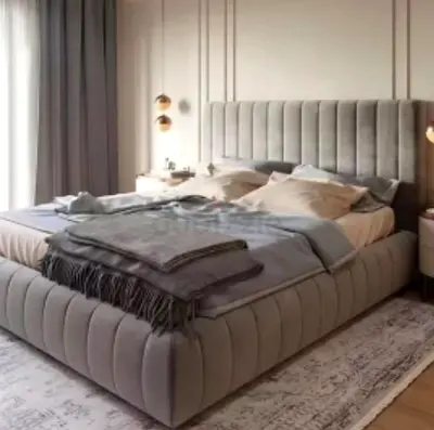 Premium Design King Size Brand New Bedframe, Hydraulic Storage Can be Installed