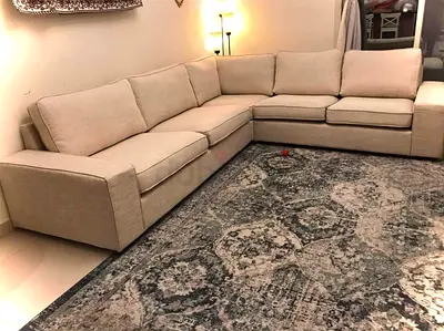 Excellent condition IKEA Kivik Corner L Shape Sofa Beige Color