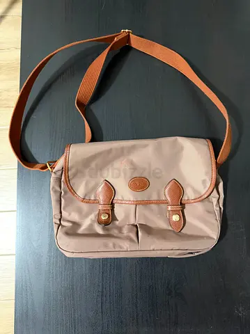 Longchamp Brown Crossbody Shoulder Bag with Adjustable Strap - Good Condition