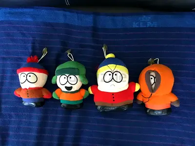Vintage South Park Hanging Plush Toy Set