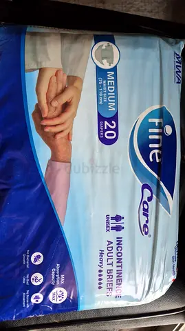 Fine Care Incontinence Adult Briefs Medium 20 Pcs