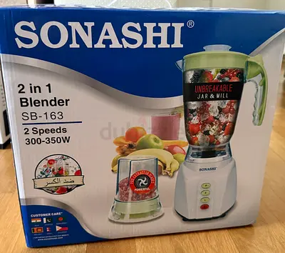 Sonashi 2-in-1 Blender SB-163 (300-350W) - Unused in Box