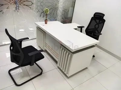 White Executive Office Desk