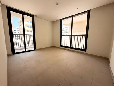Brand new 1 bedroom apartment with 2 washroom + balconies + separete laundry room . Available at prime location of Al Jada outside or zahia