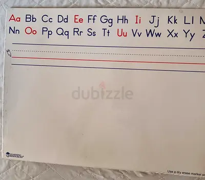 Alphabet Dry Erase Writing Practice Board – A-Z Letter Lines, Never Used