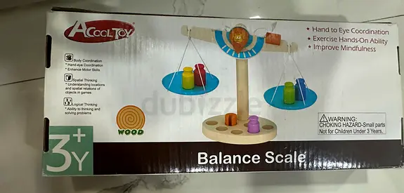 Wooden Balance Scale Toy for Kids (3+ years) - Hand-Eye Coordination