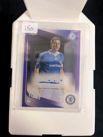 John Terry auto /75 Topps chrome